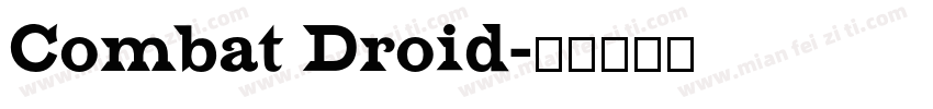 Combat Droid字体转换